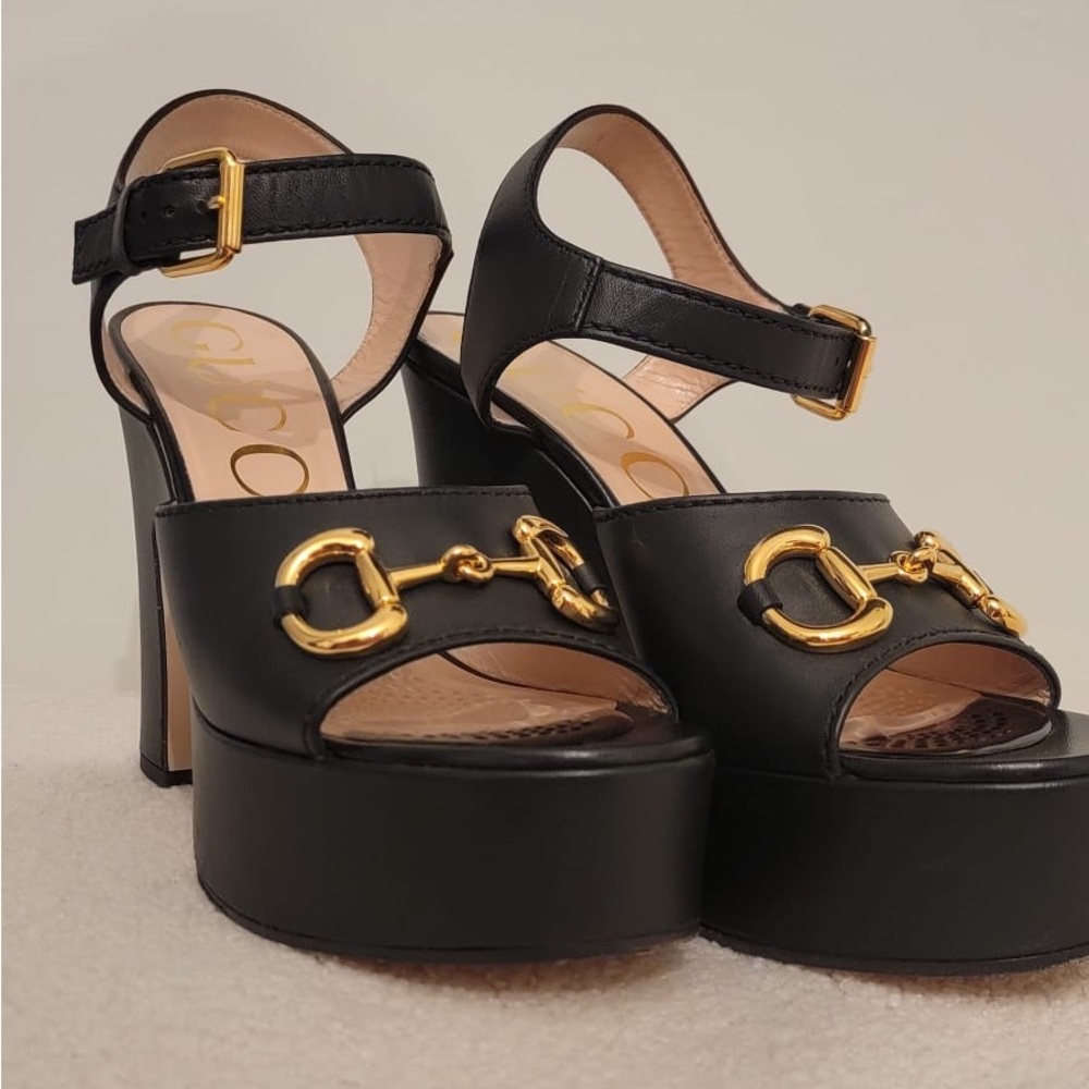 Gucci Horsebit Platform Heels
